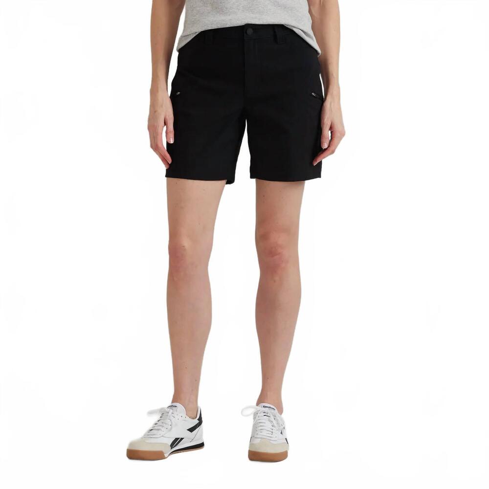 NEW EDDIE BAUER guide pro high rise shorts - plus in black